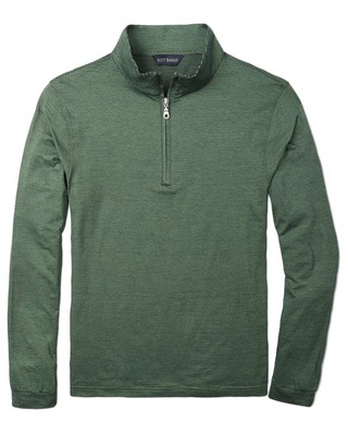 

Scott Barber Luxe Мужской пуловер с молнией из модала, Grass, NA