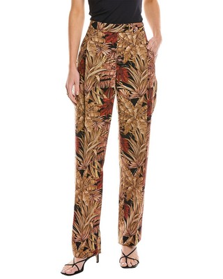 

Прямые женские брюки Ferragamo из смеси шерсти и мохера, Черный, NA