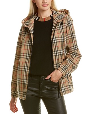 

Burberry Женская куртка с капюшоном в винтажную клетку бежевая, Бежевый, NA