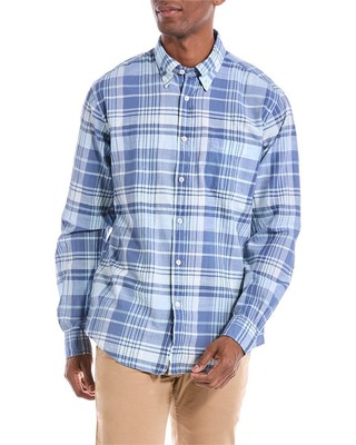 

Мужская тканая рубашка Brooks Brothers Madras, Синий