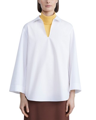 

Женская пуловерная рубашка Lafayette 148 New York, Белый