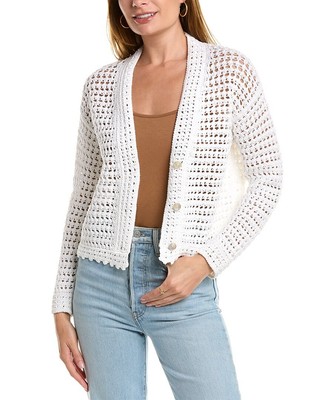 

Кардиган Vince Crochet женский белый