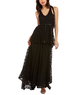 

Loveshackfancy Brent Платье женское черное, Черный