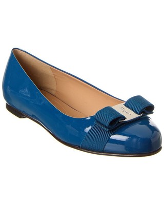 

Женские лакированные балетки Ferragamo Varina, Синий, NA