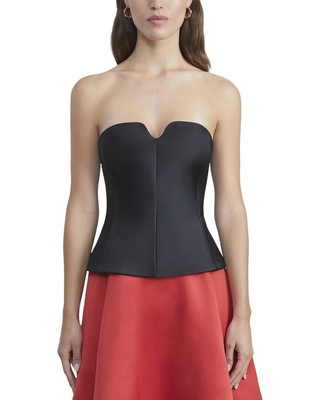 Женский корсетный топ Lafayette 148 New York с вырезом сердечком на шее