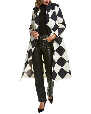 

Женское пальто Oscar De La Renta Diamond Faille, Белый, NA