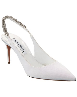 

Женские туфли-лодочки Aquazzura Love Link 75 Grosgrain с пяткой на пятке, Белый, NA