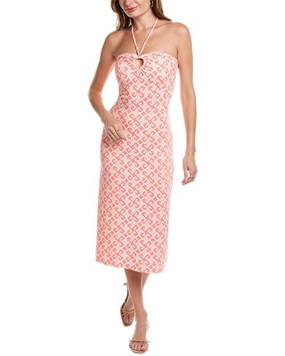 

Платье миди Flora Bea Nyc Miri, розовое, Розовый