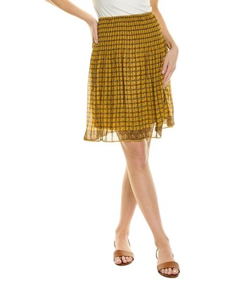 

Юбка трапециевидной формы с принтом Max Studio, женская длина размера X, Gold med nouveau kaleidoscope