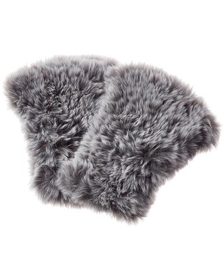 

Surell Accessories Вязаные женские варежки без пальцев из искусственного меха