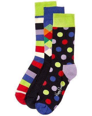 Подарочный набор Happy Socks Big Dot из 3 упаковок для мужчин Os