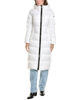 Pre-owned Postcard Post Card Avoriaz Down Coat Women's In White