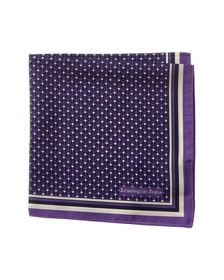 

Мужской шелковый нагрудный платок Zegna фиолетовый