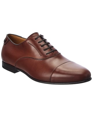 Ferragamo Gillo Leather Oxford Мужские коричневые 9 Uk Ee