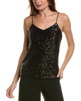 Anne Klein V-Neck Cami Womens Black Xs
