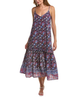

Платье миди Jude Connally Arora, женское, Fpbgfloral paisley border nav