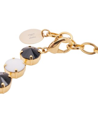 Pre-owned Carolina Herrera Alegria Riviere Rhinestone Plated Necklace Women's