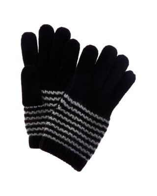 Технические перчатки Portolano Cable Cashmere женские черные