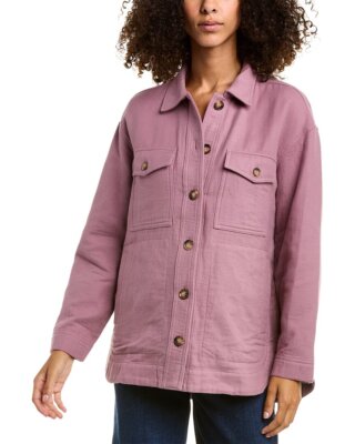 

Женская куртка-рубашка Madewell Brantley Waffleback, Красный, NA