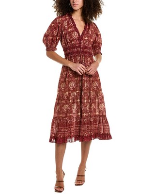 

Платье миди Ulla Johnson Elli женское красное, Красный