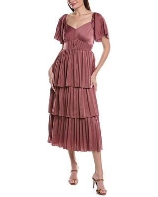 Женское многоярусное макси-платье Maison Maar