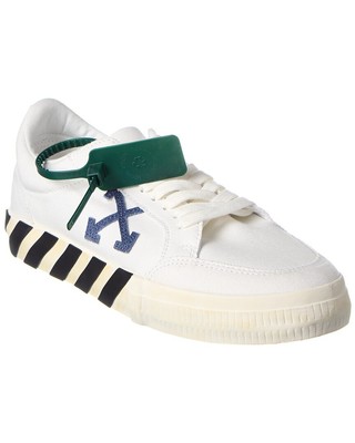 

Off-White Низкие кроссовки из вулканизированной парусины мужские белые, Белый, NA
