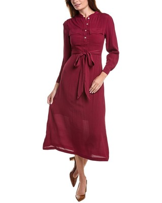 Anna Kay Shirtdress Womens Red M