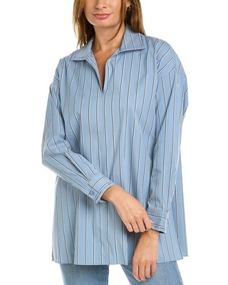 

Женская рубашка Lafayette 148 New York Bristol, Синий