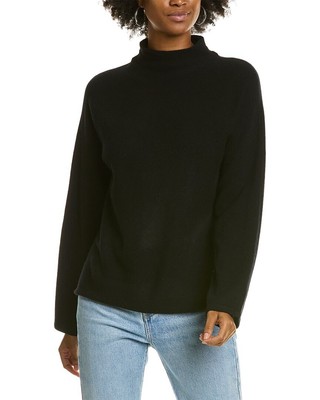 

Женский кашемировый свитер с широким воротником Incashmere, Черный