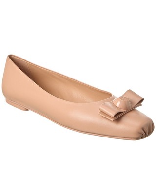

Женские кожаные балетки Ferragamo Pina, Розовый, NA