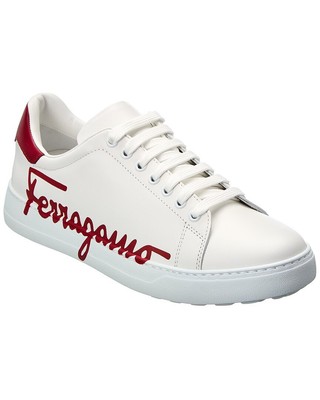 Кожаные кроссовки Ferragamo Naruto Мужские белые 5 М