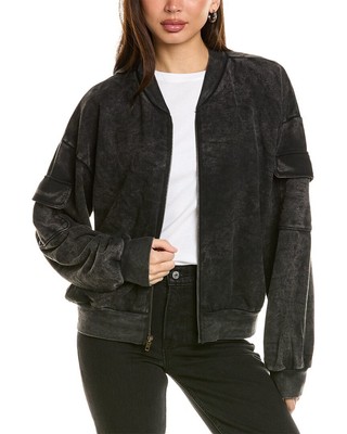 Project Social T New In Town Zip Front Washed Jacket Womens  S