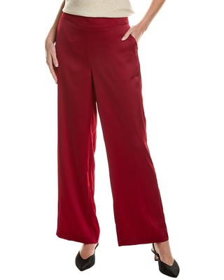 Широкие женские брюки Anne Klein красного цвета Xs