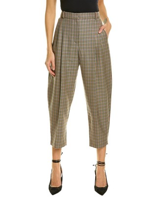 

Stella Mccartney Cavalry Wool Брюки женские коричневые, Коричневый, NA