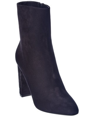 

Женские замшевые ботильоны Saint Laurent Lou 95, черные, Черный, NA