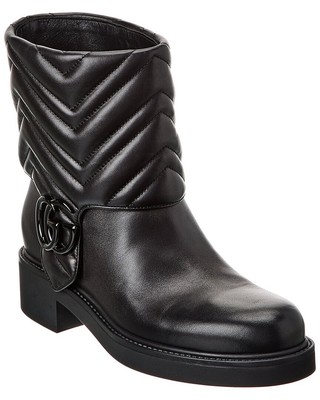 

Женские кожаные ботинки Gucci Double G, NA