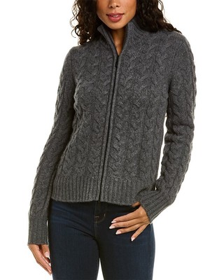 

Кашемировый кардиган с застежкой-молнией Forte Cashmere женский, серый, Grey