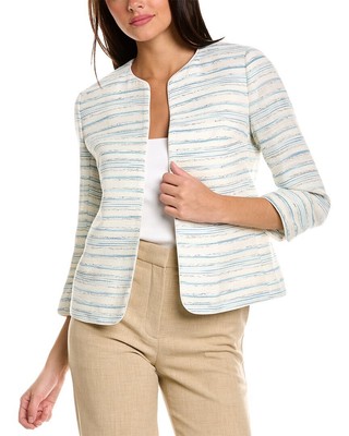 

Anne Klein Твидовый кардиган женский синий
