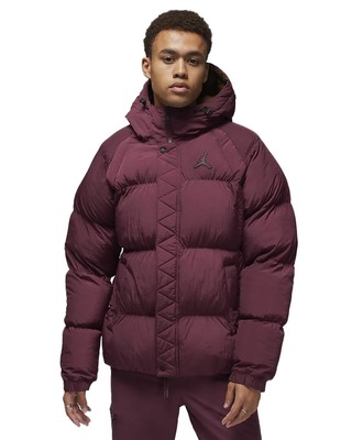 

Мужская куртка-пуховик Jordan Cherrywood Red/Light Olive Essential (DQ7348 680), Black/fire red