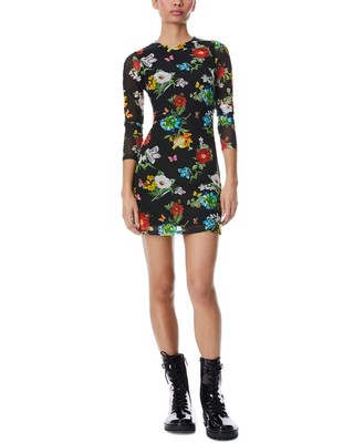 

Расклешенное женское мини-платье Alice + Olivia Delora, Atrium floral sm