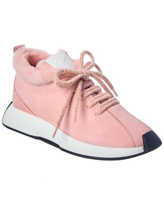 

Giuseppe Zanotti Кроссовки Omnia из кожи и овчины женские розовые, Розовый, NA