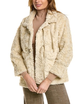 

Женское плюшевое пальто Avantlook бежевого цвета размера, Бежевый, NA