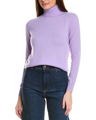 Кашемировый свитер Amicale Cashmere Basic с высоким воротом, женский фиолетовый M