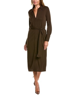 

Платье-рубашка Vince женское коричневое, Коричневый