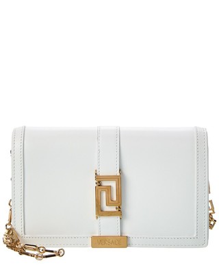 

Versace Greca Mini Кожаный кошелек на цепочке Женский Белый, NA