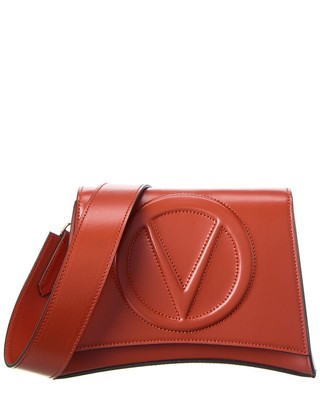 Valentino By Mario Valentino Honey Broderie Кожаная сумка через плечо женская красная