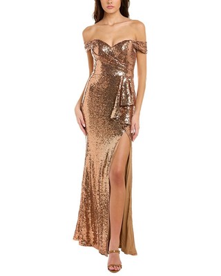 

Черное женское платье металлик  от Bariano Rosa, Metallic