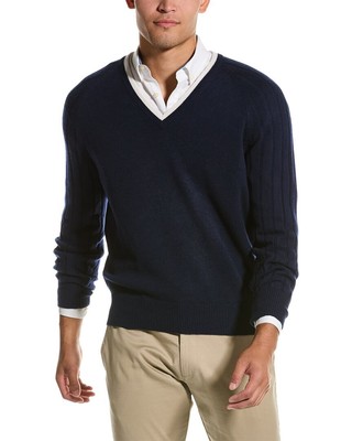 

Brunello Cucinelli кашемировый свитер с v-образным вырезом для мужчин, Cc