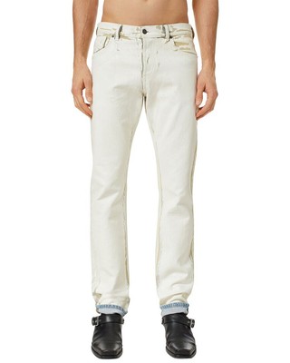 

Мужские прямые джинсы Diesel 1995 Snow/White Slim Fit со средней талией, белые, Белый, NA