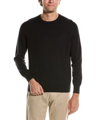Свитер с круглым вырезом Brooks Brothers Swift мужской черный M
